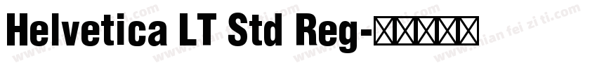 Helvetica LT Std Reg字体转换